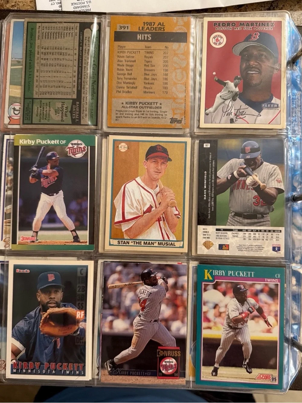 Vintage Baseball Card Binder Lot (ft. Yankees, Kirby Puckett and other HOF’ers)